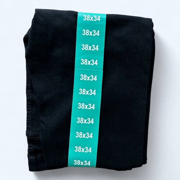 Kenneth Cole Men's Straight Leg Jeans Stretch Denim Black Size 38x34 - Picture 2 of 11